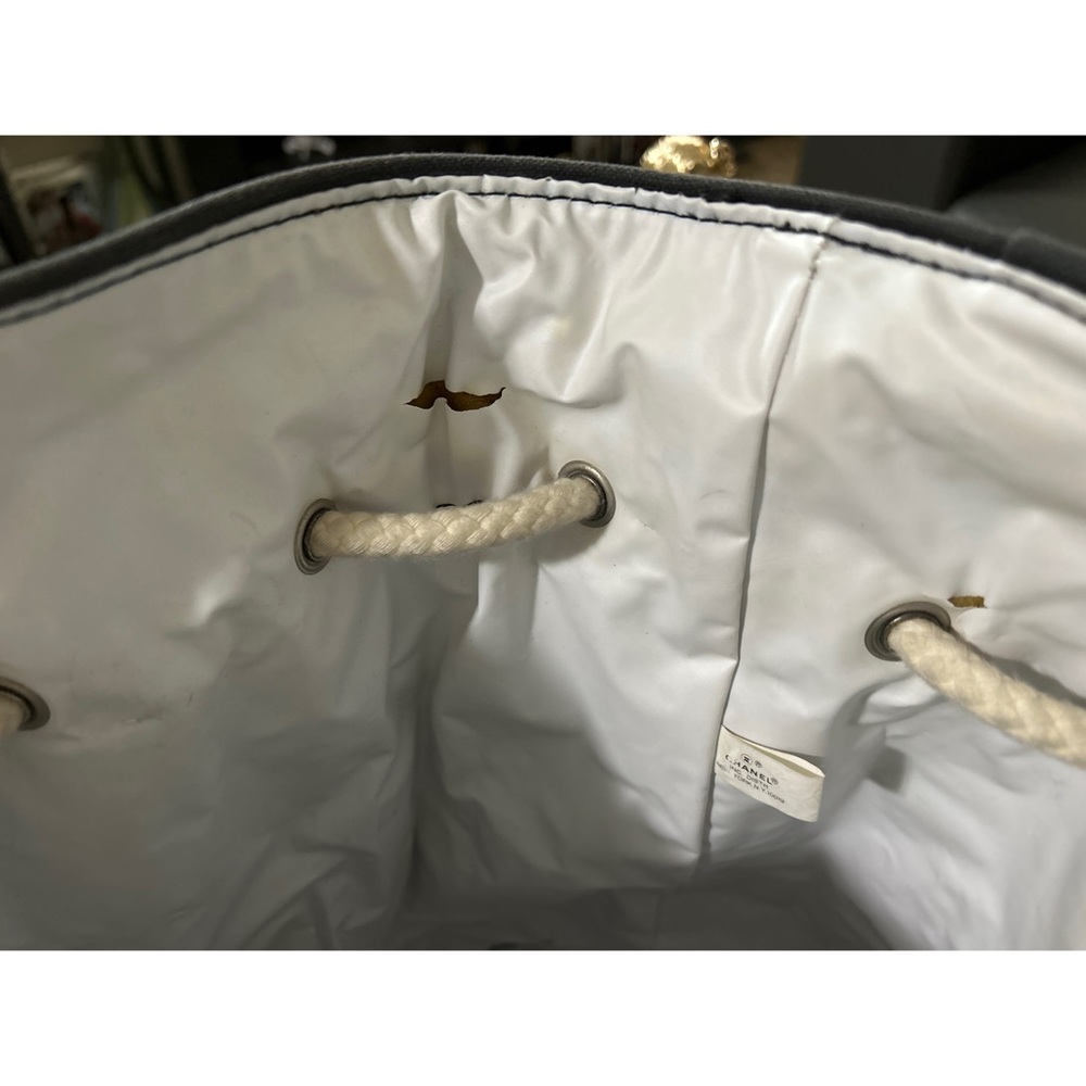 Chanel Canvas Drawstring Bucket Bag - Picture 8 of 15